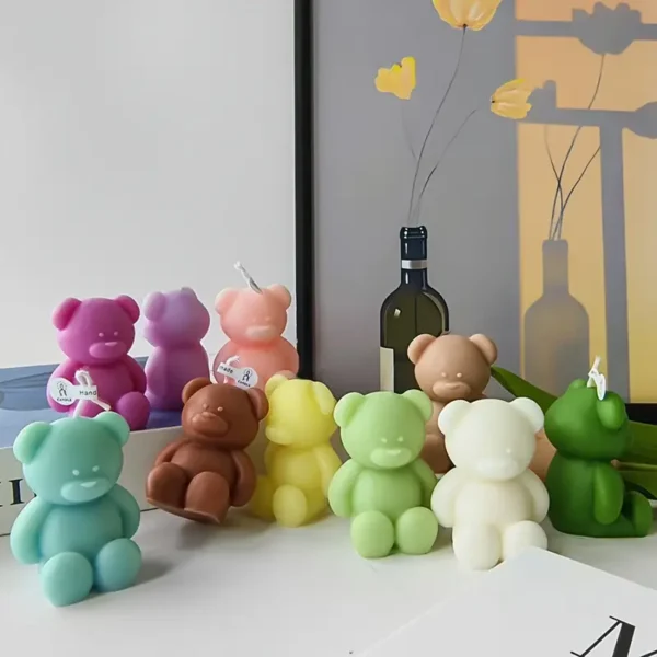 Mini Ayıcık Mum Hediyelik - Görsel 2