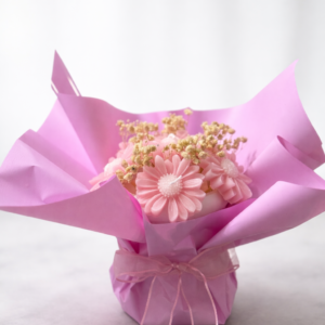 Solmayan Papatya Mum  Buket’i